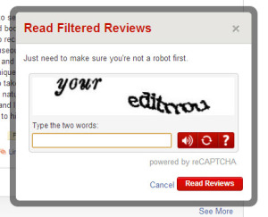 filtered reviews