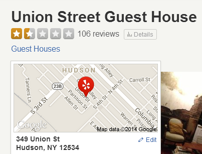 Yelp Union Street Guest House