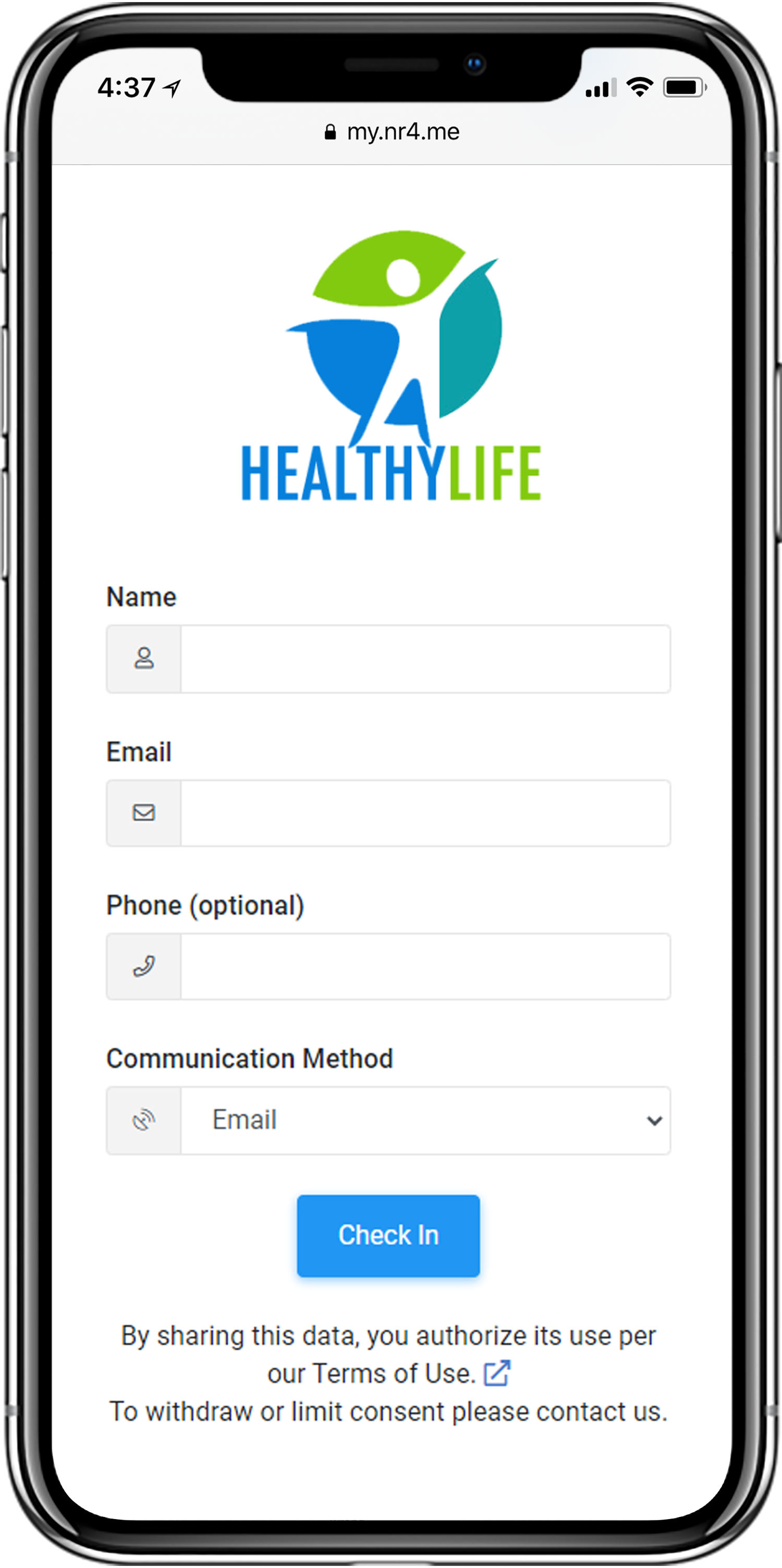 Check In Page