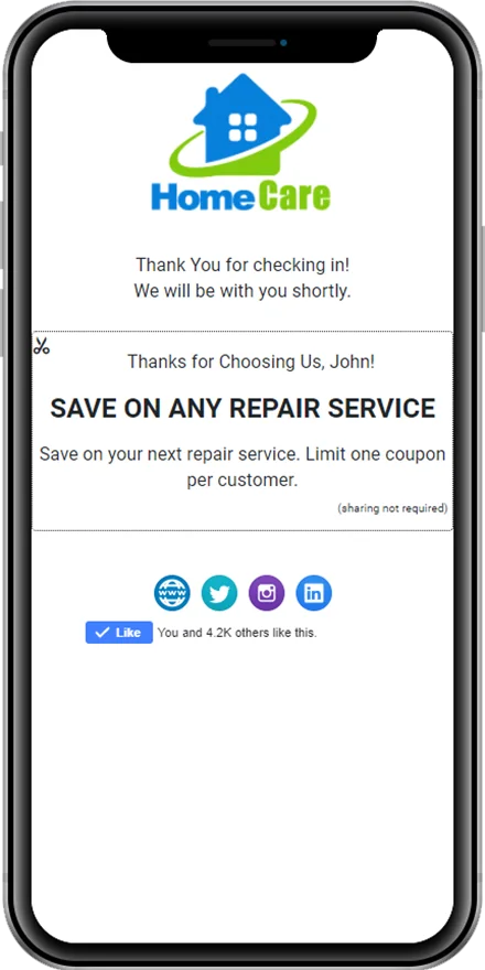 ReviewInc Home Care Response Page