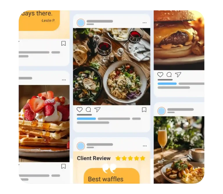 Restaurant reputation management social media posts examples