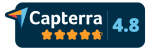 Capterra badge 4.8 stars