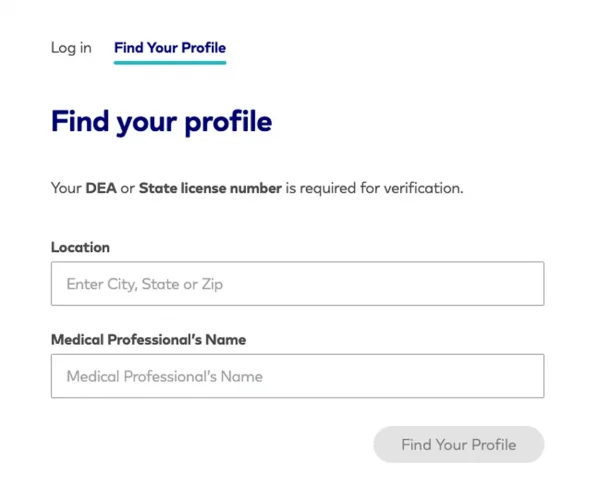 Screenshot showing where to claim your Healthgrades review profile.